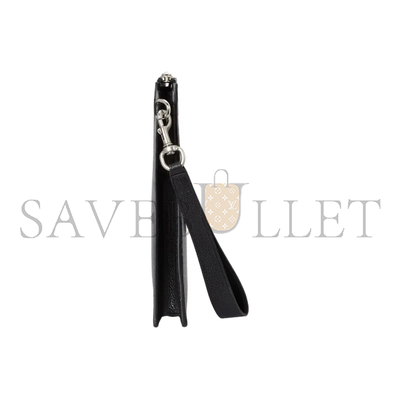 G*u*i inlaid logo grained leather clutch 768374 (28*22*3cm)